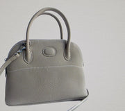 Shell Shape Leather Tote (Medium)