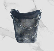 Rhinestone Leather Tote