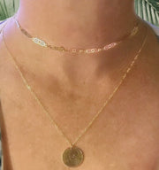 Gold-Filled Coin Necklace