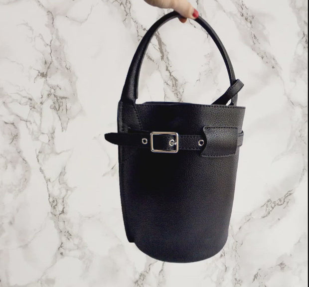 Leather Bucket Bag