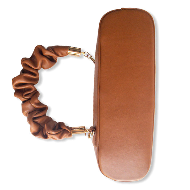Gathered Leather Bag