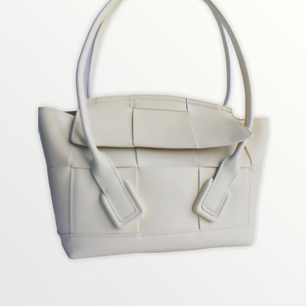 Medium Flap-Open Leather Tote Bag