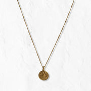 Gold Angel Coin Necklace