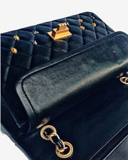 Leather Classic Flap Bag In Black