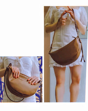 Crescent Leather Bag