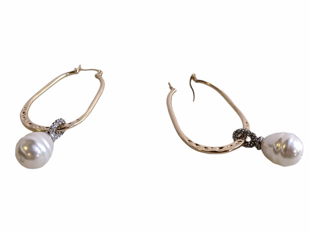 Antique Gold Earrings With Pearls