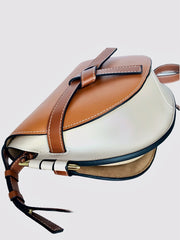 Brown Leather Saddle Bag