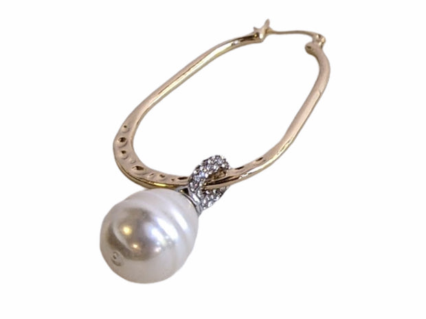 Antique Gold Earrings With Pearls