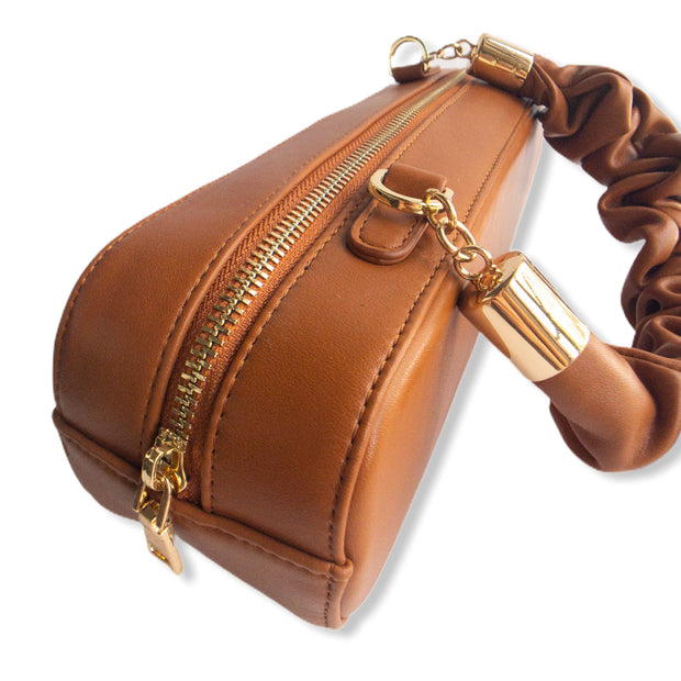 Gathered Leather Bag