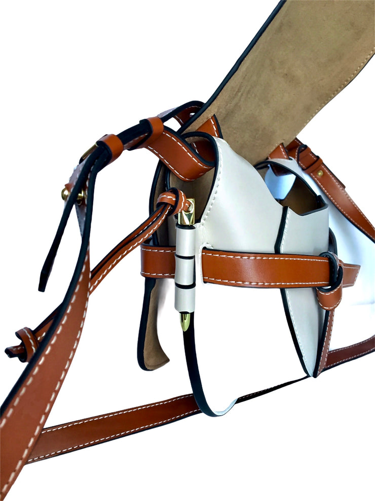 Brown Leather Saddle Bag