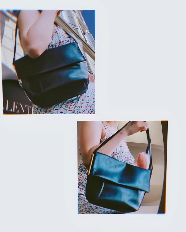 Flap Leather Tote Bag