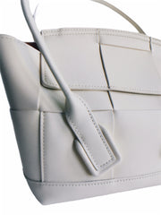 Medium Flap-Open Leather Tote Bag