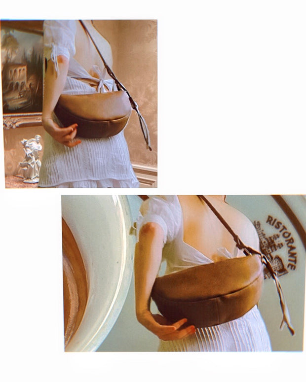 Crescent Leather Bag