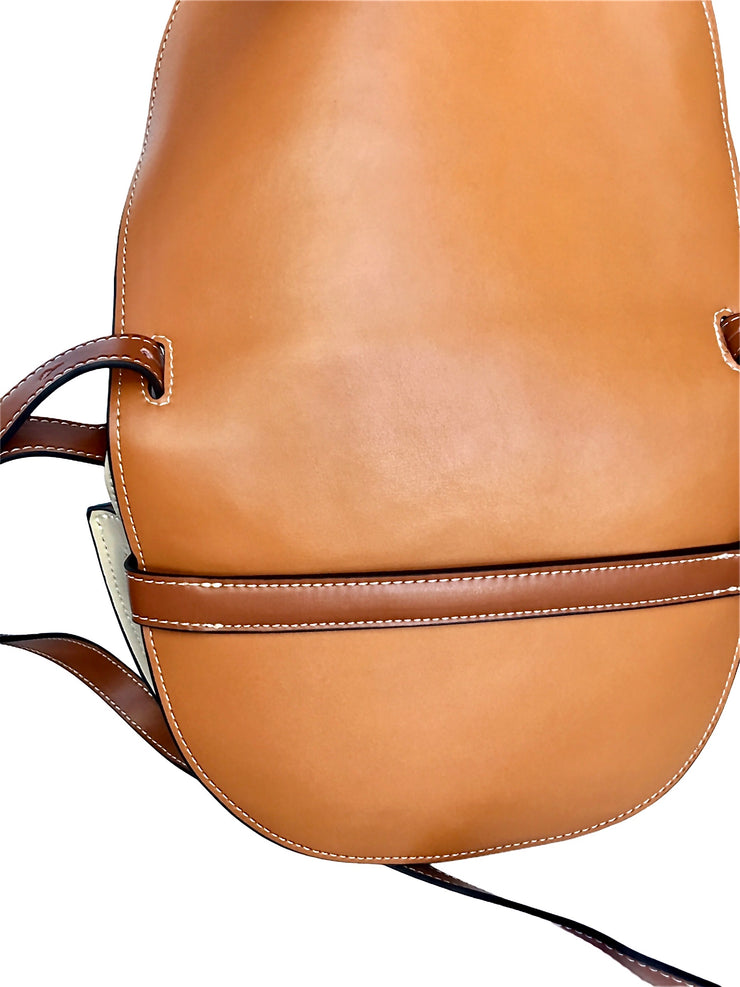 Brown Leather Saddle Bag