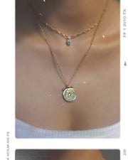 Vintage Coin + Star Necklace (2 in 1)