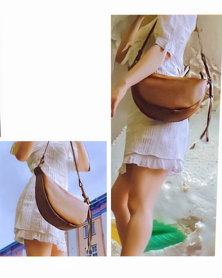 Crescent Leather Bag