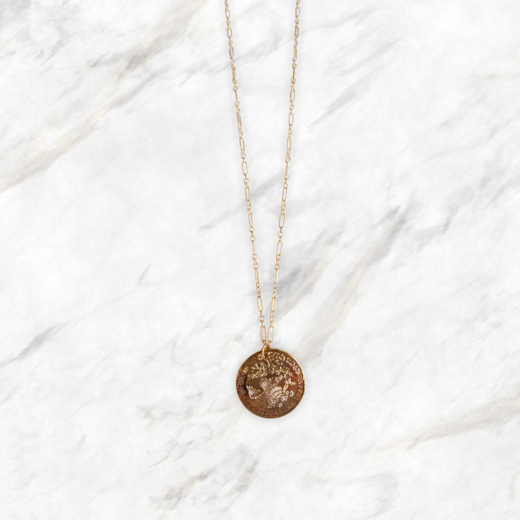 Gold-Filled Coin Necklace