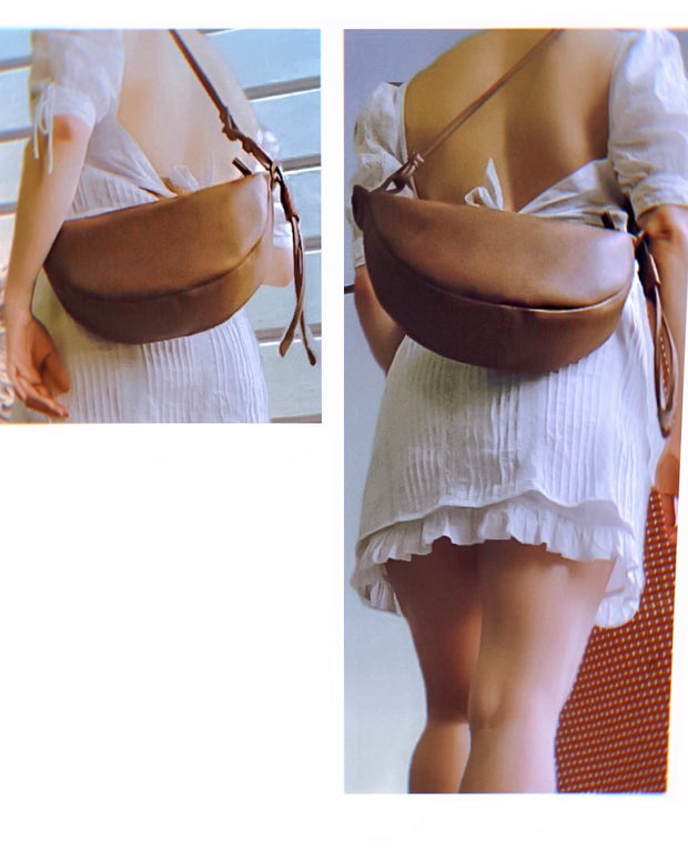 Crescent Leather Bag