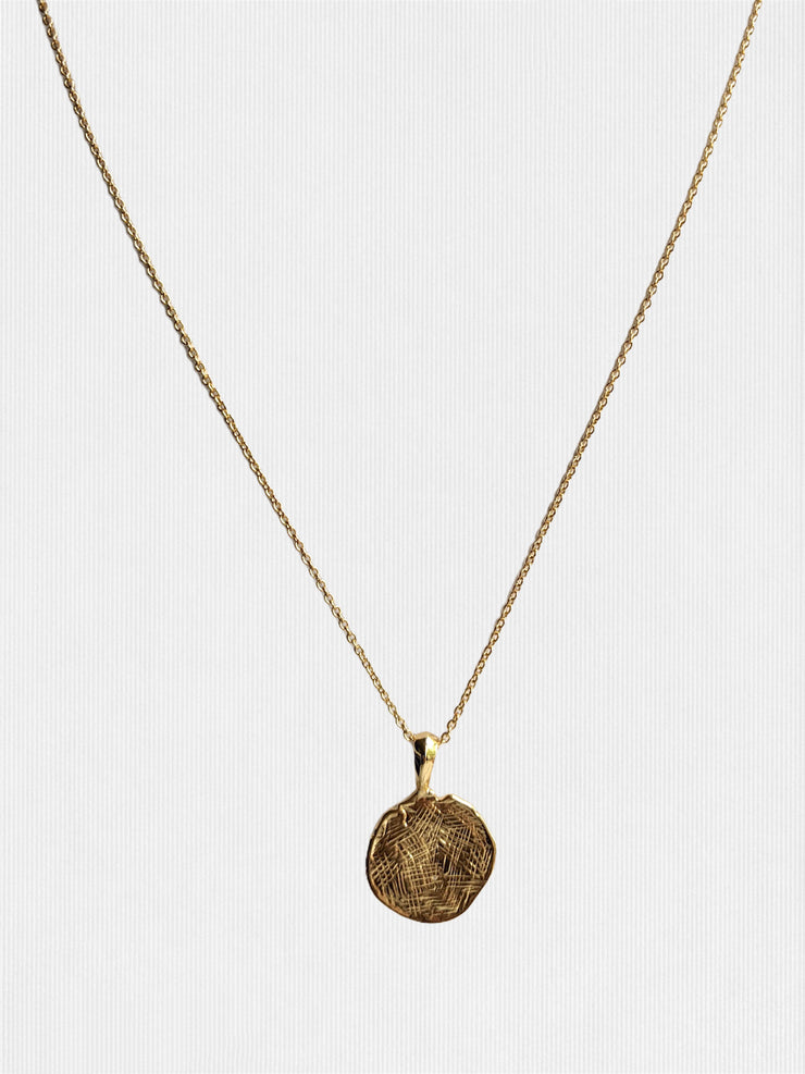 Gold Lion Coin Necklace